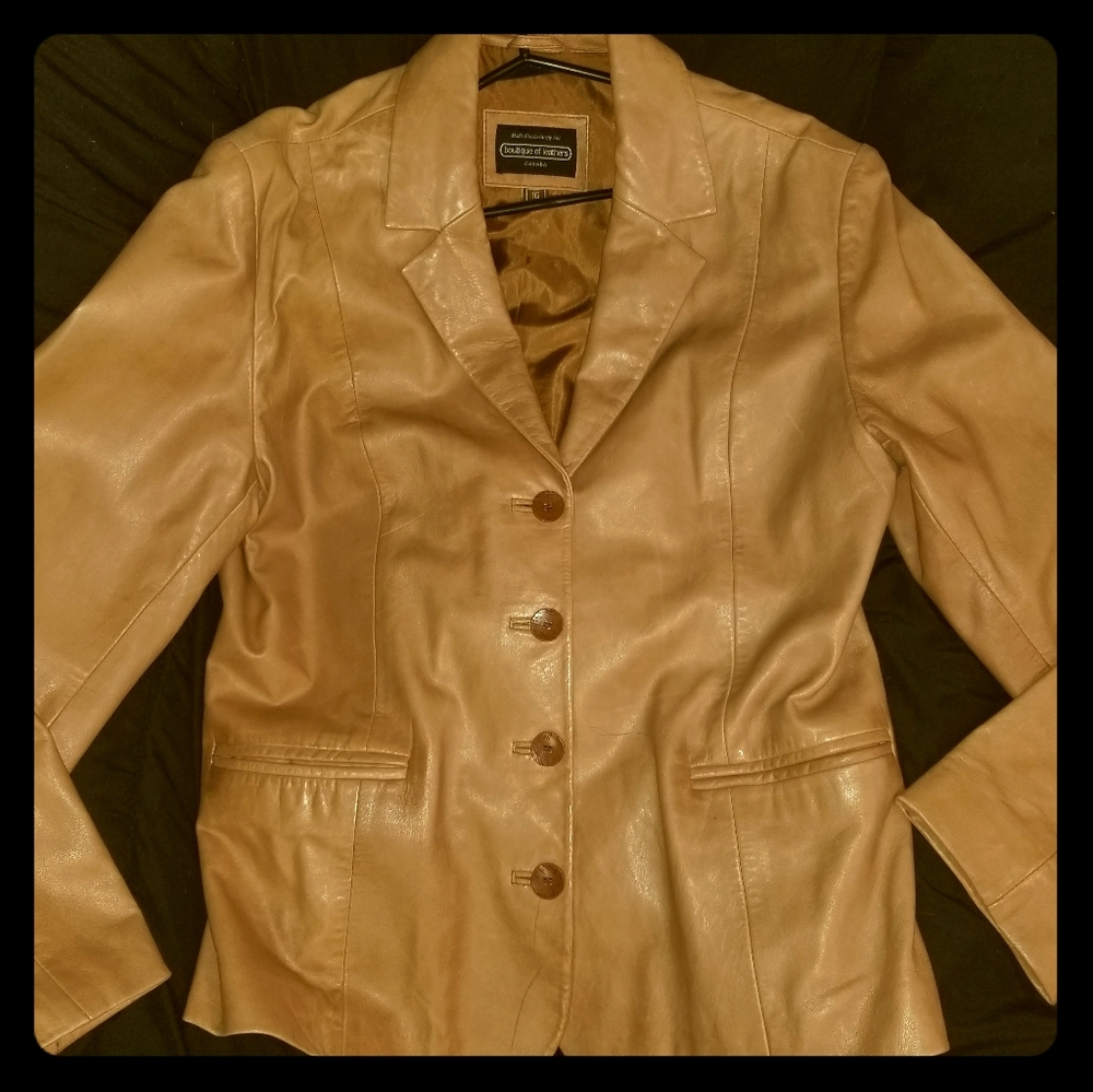 Womans leather coat